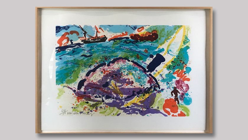  Malcolm Morley Signed Lithograph