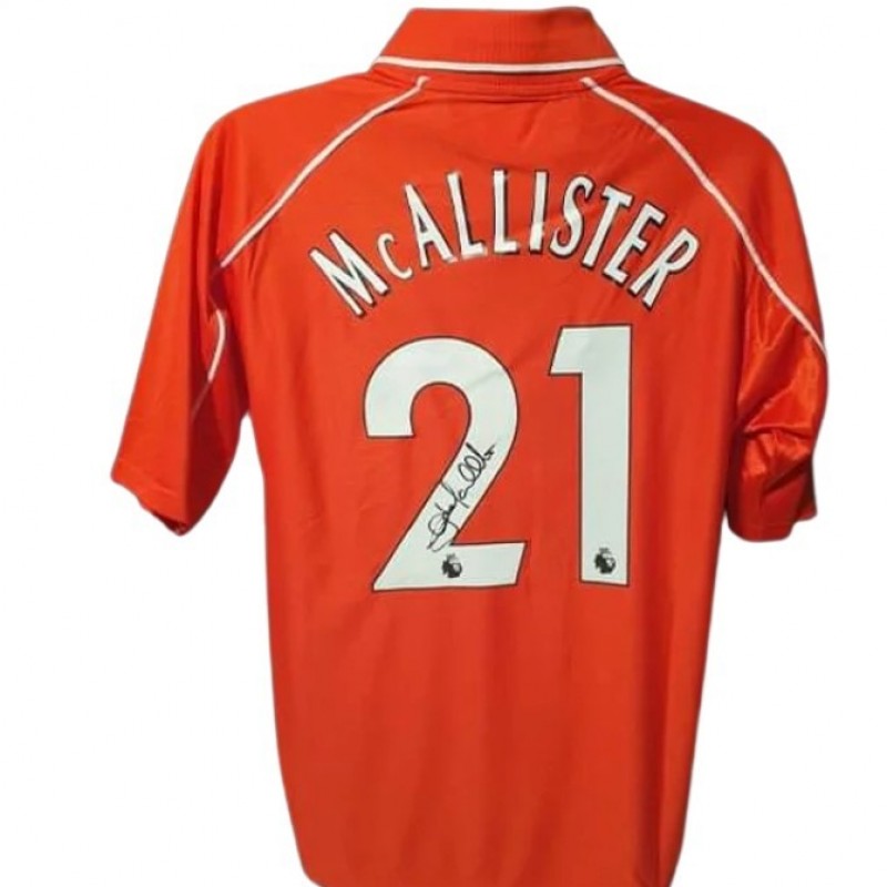Gary McAllister's Liverpool 2001 Signed Shirt 