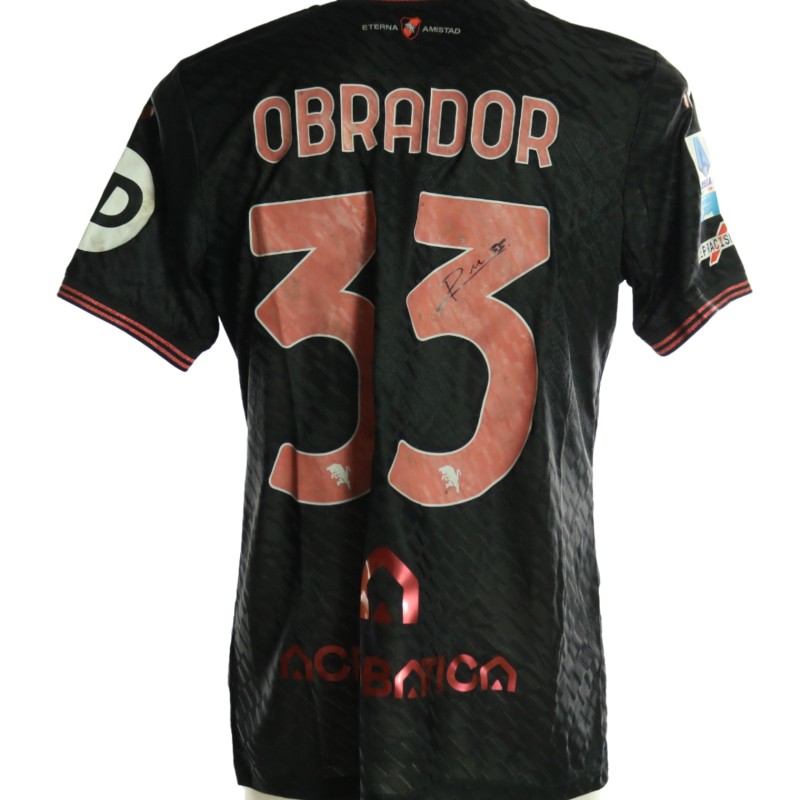 Obrador's Signed Unwashed Shirt, Milan vs Torino 2026
