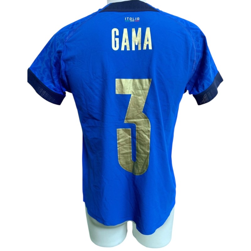 Gama's Italy Women's National Football Team Match-Worn Shirt, 2020/21