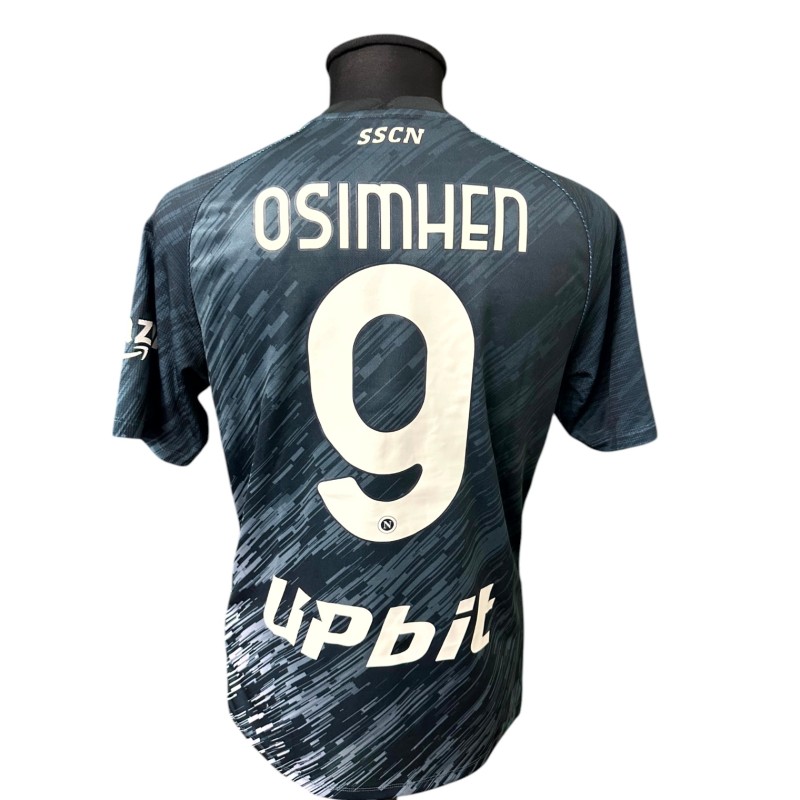 Osimhen's Sampdoria vs Napoli Issued Shirt, 2023