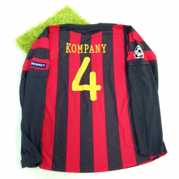 Kompany Manchester City issued/worn shirt, Champions League 2011/2012