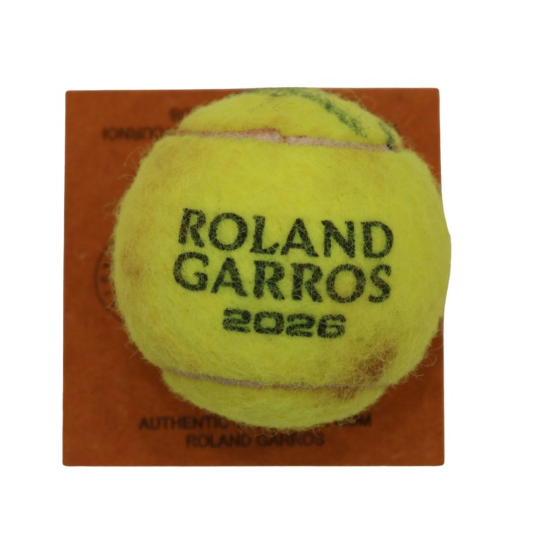 Roland Garros Tennis Match-Ball 2026 - Signed by Matteo Berrettini