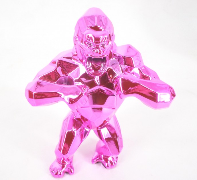 Scultura "Kong Spirit (Pink edition)" di Richard Orlinski