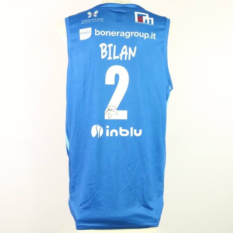 Bilan's Signed Unwashed Kit, Germani Brescia vs EA7 Emporio Armani Milano 2023 - Nickname Week