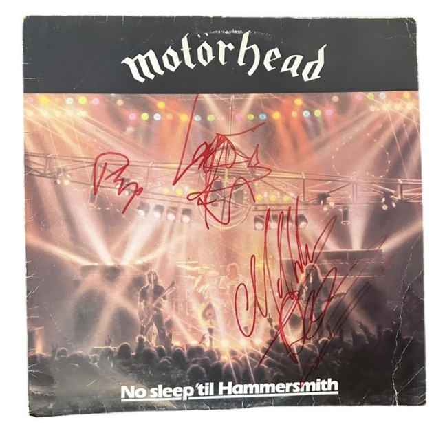 Motorhead Firmato No Sleep Til Hammersmith Vinile LP