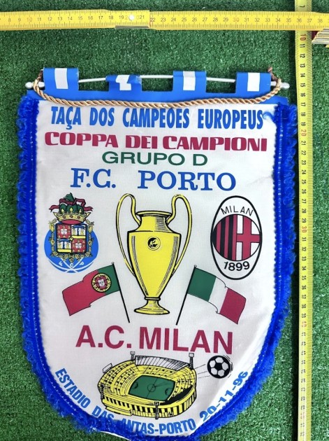 Porto vs Milan Official Pennant UCL 1996