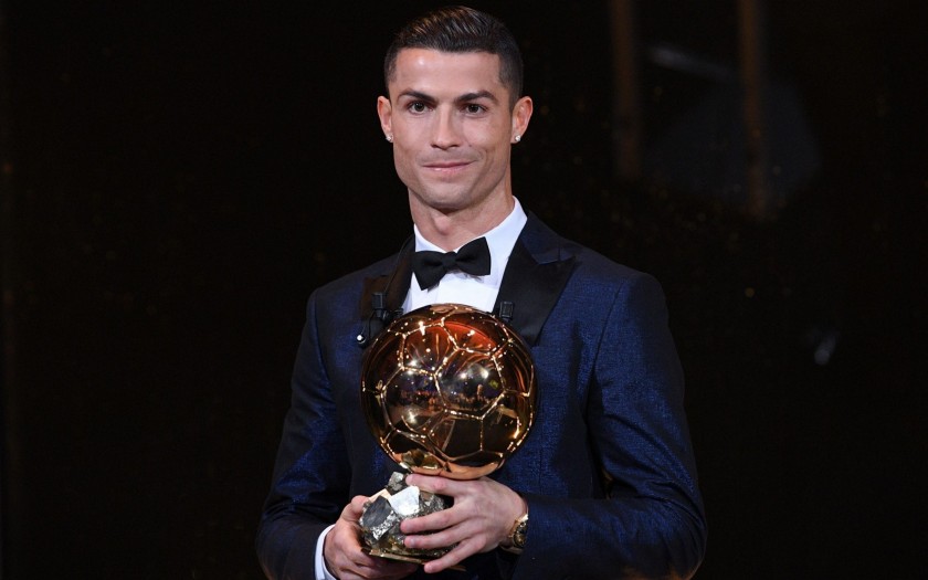 CR7 Museu Ballon d'Or + Cristiano Ronaldo Signed Photograph