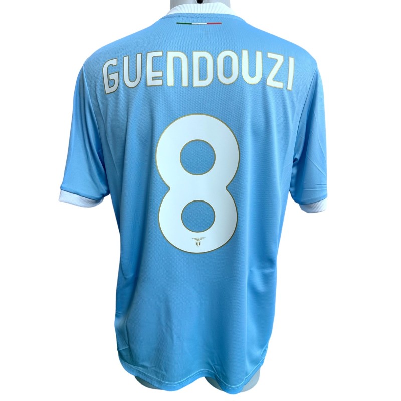 Guendouzi's Issued Shirt, Lazio vs Empoli 2024 - Special 50th Anniversary First Scudetto