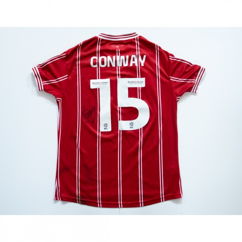 Tommy Conway's Bristol City Signed Match Worn Shirt
