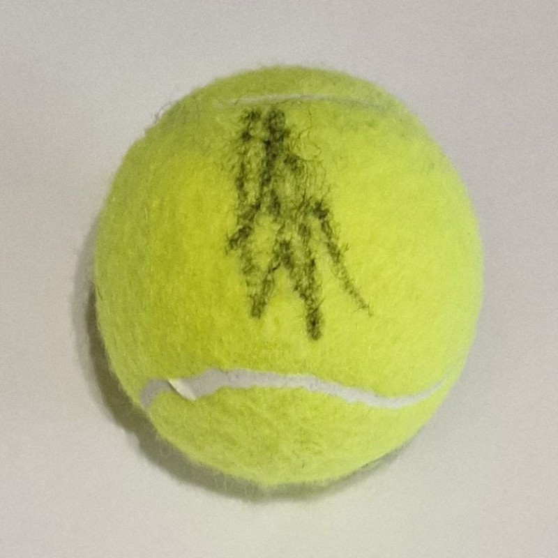 Pallina da Tennis Autografata da Jannik Sinner Internazionali d'Italia 2024