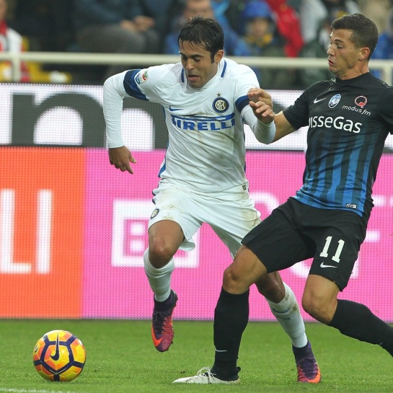 Match worn Eder shirt, Atalanta-Inter Serie A 23/10/16