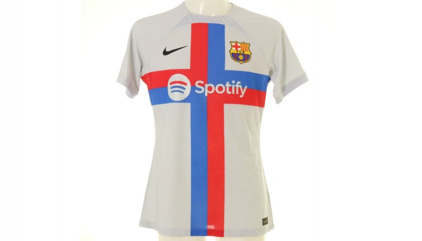 Pedri's Barcelona Match Shirt, 2022/23