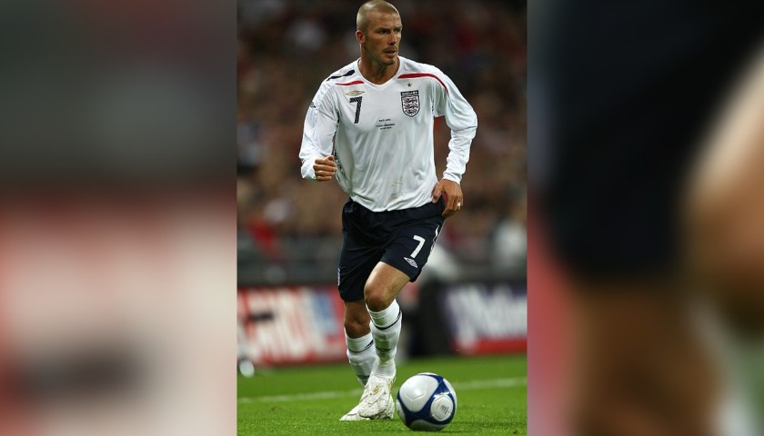 Beckham's Official England Signed Shirt, 2006/08 