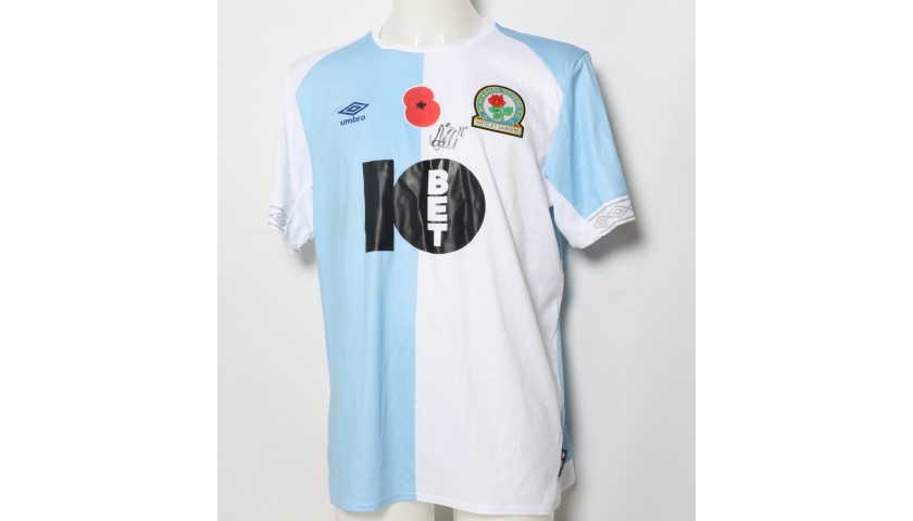 Danny Graham's Match-Worn Blackburn Rovers Signed Poppy Home Shirt 
