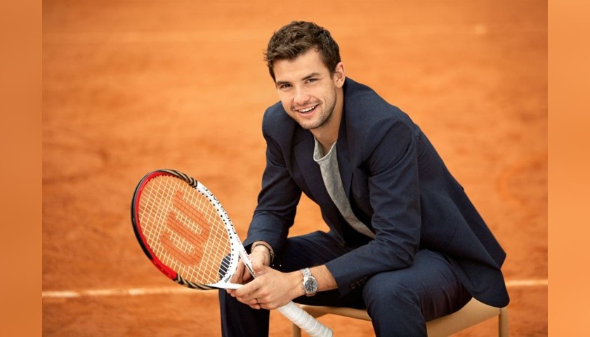 Wilson Tennis Racquet Signed by Grigor Dimitrov