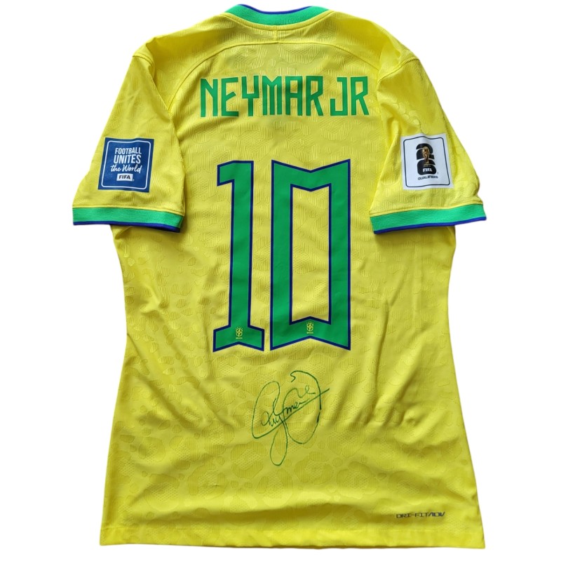 Neymar's Brazil vs Bolivia Signed Match-Issued Shirt, WC 2026 Qualifiers