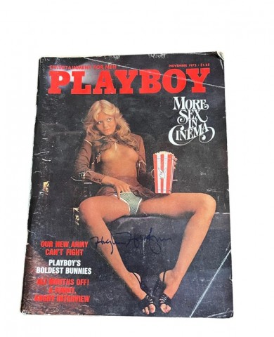 Hugh Hefner Signed November 1975 Playboy Magazine
