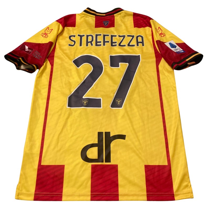 R - Strefezza's Lecce Match-Issued Shirt, 2023/24