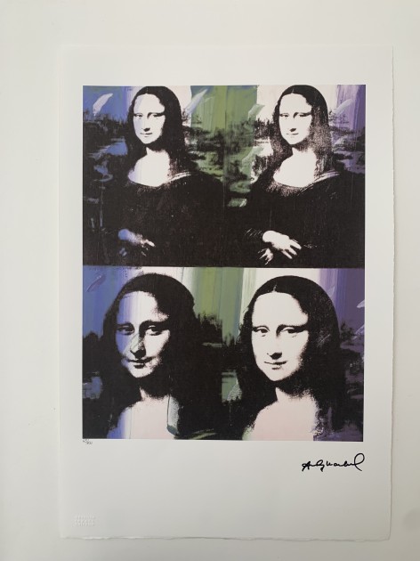 Andy Warhol "Mona Lisa" firmata