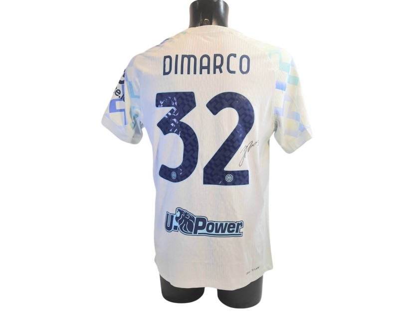 Maillot Inter Milan Match Worn Di Marco - Série A - Nike Blanc Taille M - Rare
