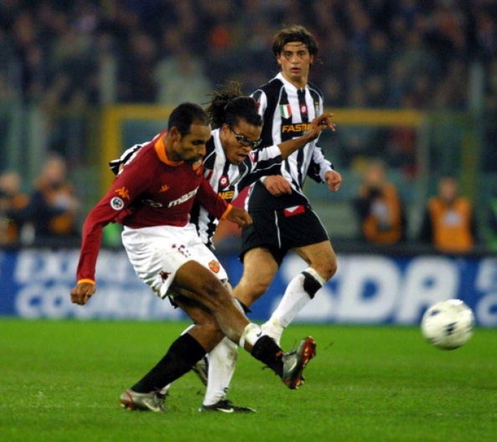Maillot Roma Emerson Match Porté Issue Haut Jersey Camiseta Rétro 2002