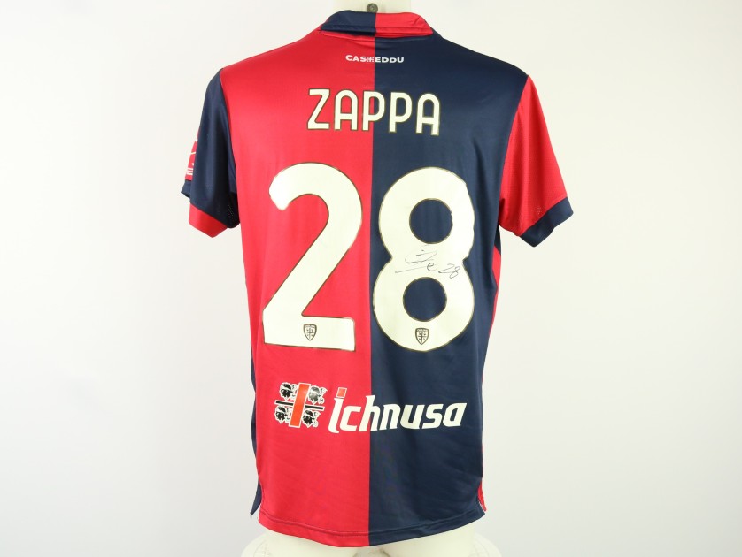 Zappa's Unwashed Signed Shirt, Cagliari vs Atalanta 2024