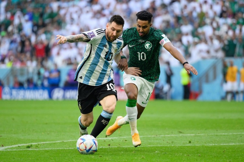Messi's Match Shirt, Argentina-Saudi Arabia WC Qatar 2022
