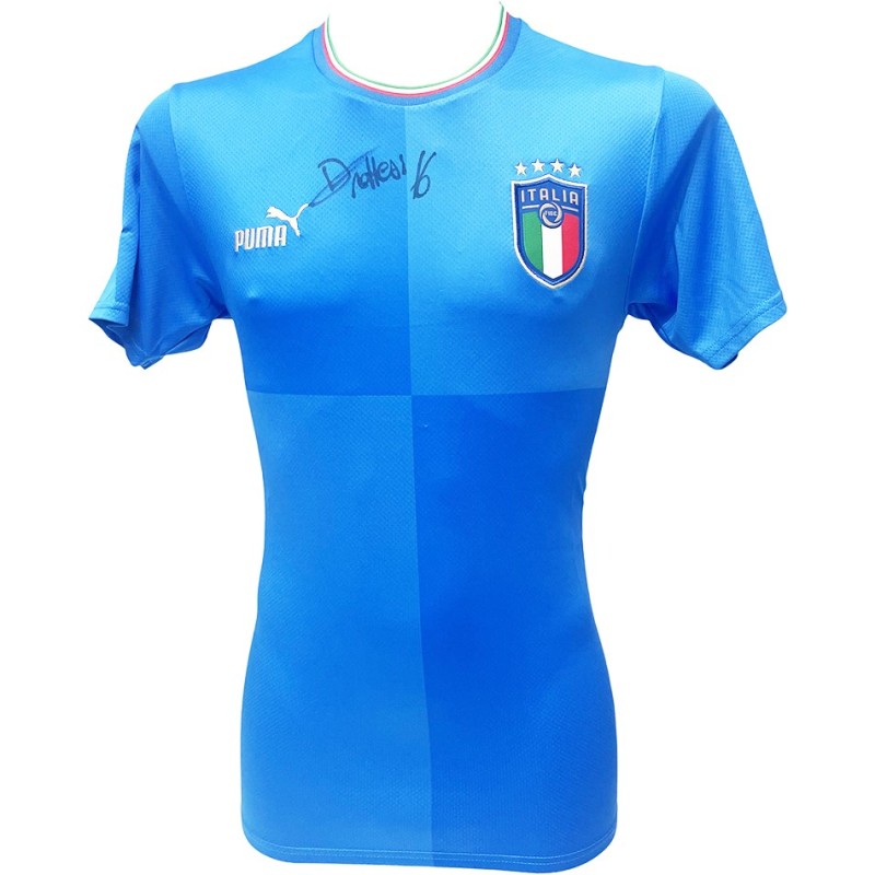 Maglia Italia firmata da Davide Frattesi 