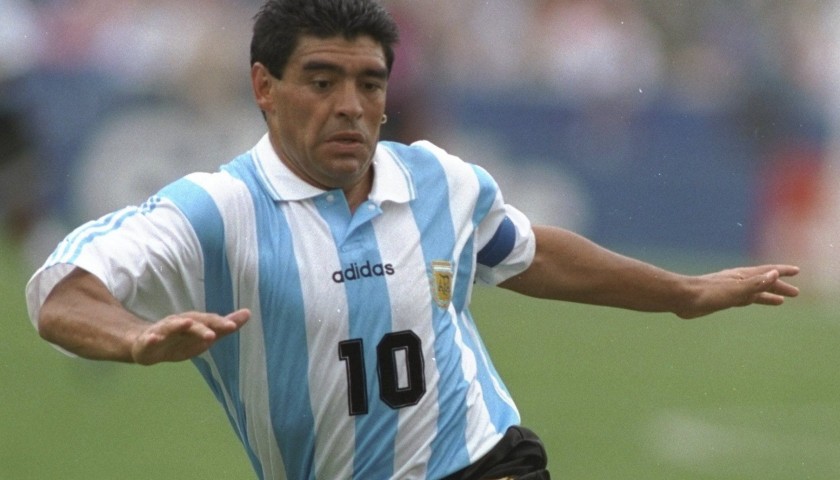 Maglia Diego Maradona Argentina - Autografata - CharityStars