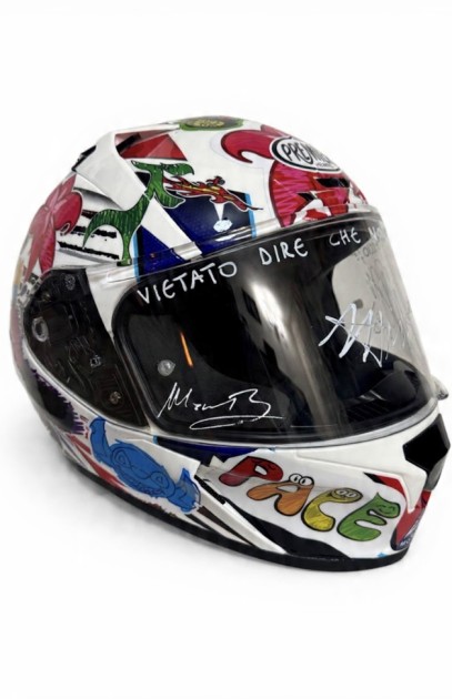 Helmet Signed by Andrea Ginevra Minelli, Marco Bezzecchi and Massimo Rivola - AIROH
