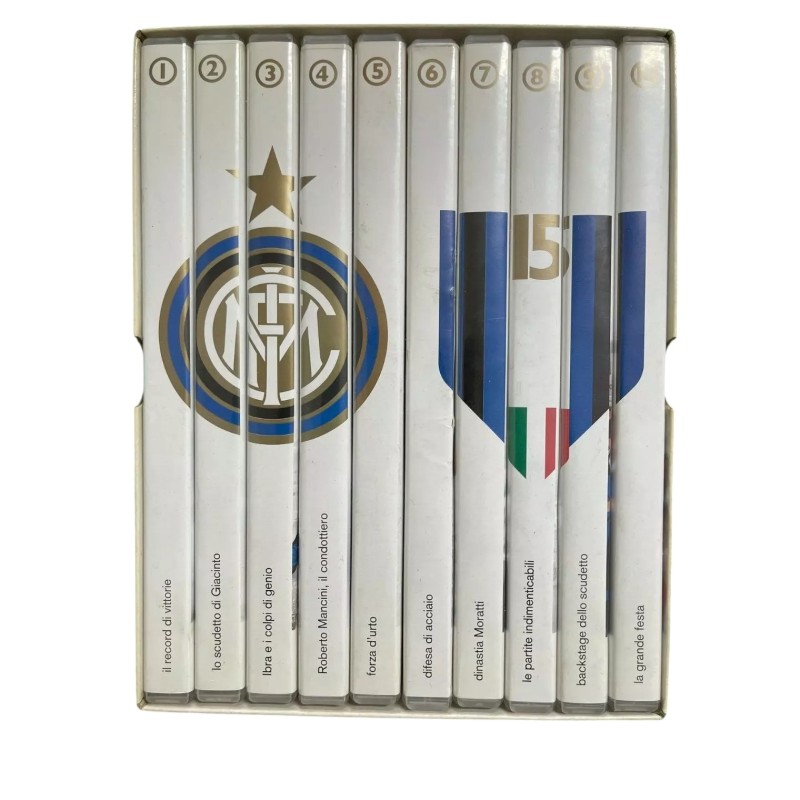 Inter's Collection of Two Official DVD Boxes, 15th and 17th Scudetto Victory