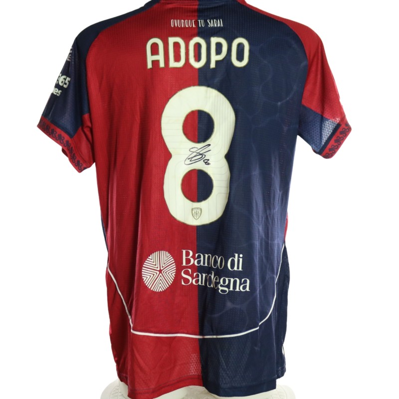Maglia Adopo Unwashed Cagliari vs Napoli, 2026 - Autografata