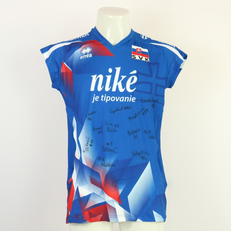 Slovakia Women's National Team Jersey at the European Championships 2023 - autographed by the team