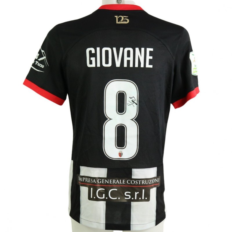 Giovane's Unwashed Signed Shirt, Ascoli vs Palermo 2023 