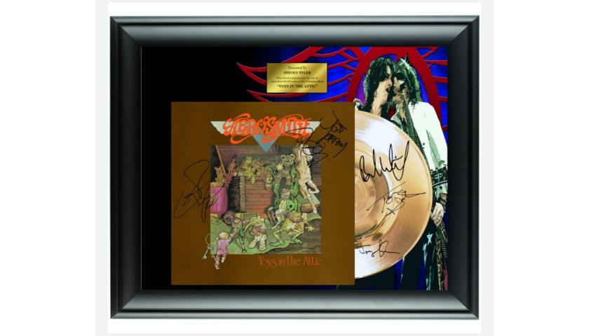 Aerosmith “Toys in The Attic” Gold Record Display