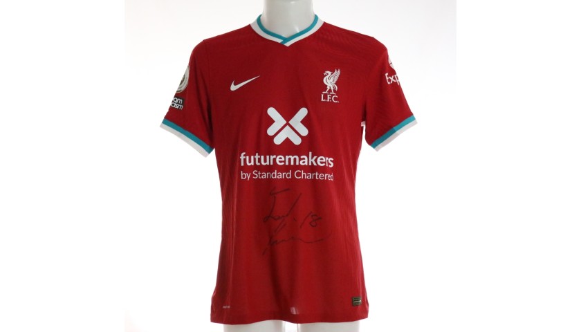 Minamino's Liverpool FC Match-Issued and Signed Shirt, Limited Edition 20/21