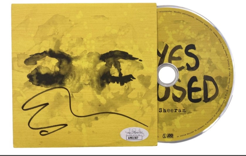 Ed Sheeran Signed 'Eyes Closed' CD Insert