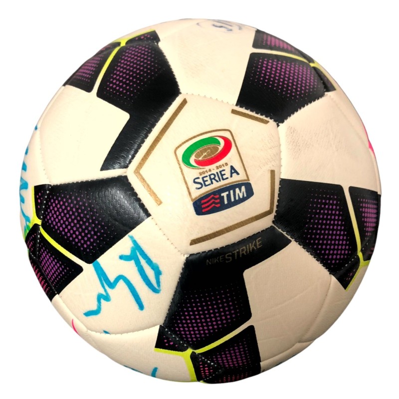Official Serie A TIM ball, 2014/15 - Signed by Totti and De Rossi