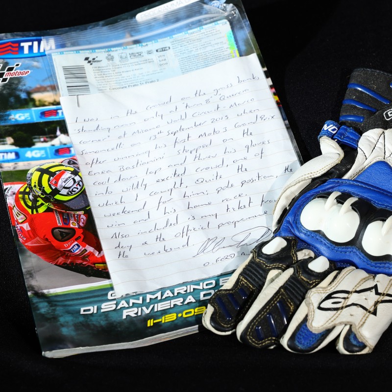 Enea Bastianini Signed Glove from his Moto3™ Race Win in Misano 2015