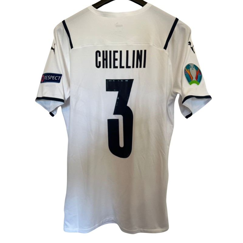 Chiellini's Match-Issued Shirt, Belgium vs Italy EURO 2020