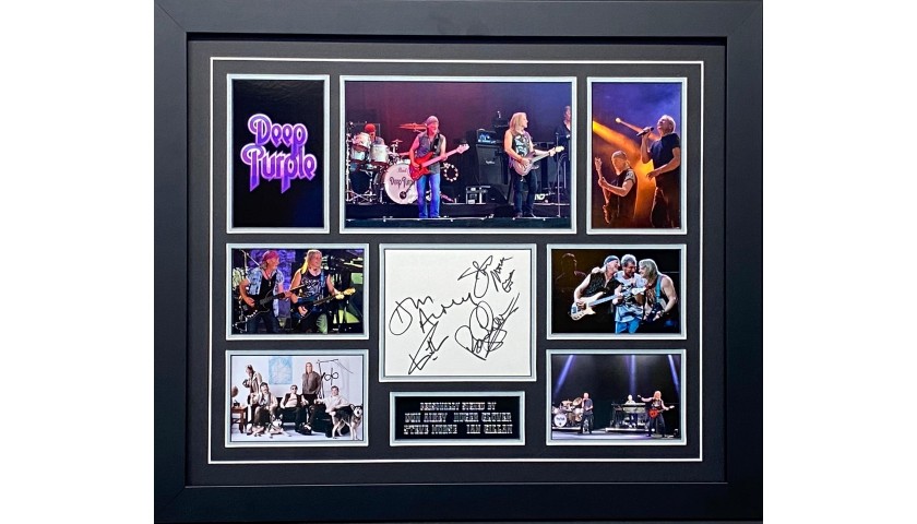 Deep Purple Signed Display