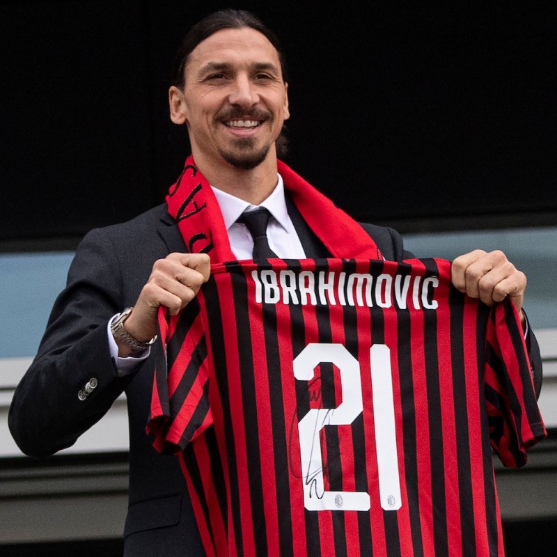 Official Milan 120 Years Shirt - Signed by Ibrahimovic
