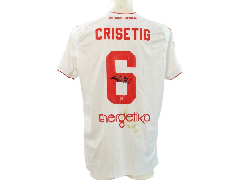 Crisetig's Signed Unwashed Shirt, Lumezzane vs Padova 2025
