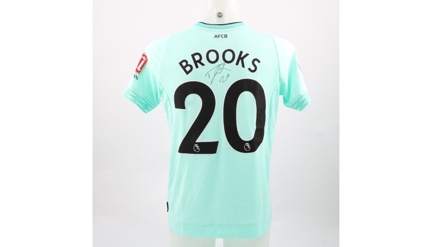 Brooks' AFC Bournemouth Worn and Signed Poppy Shirt