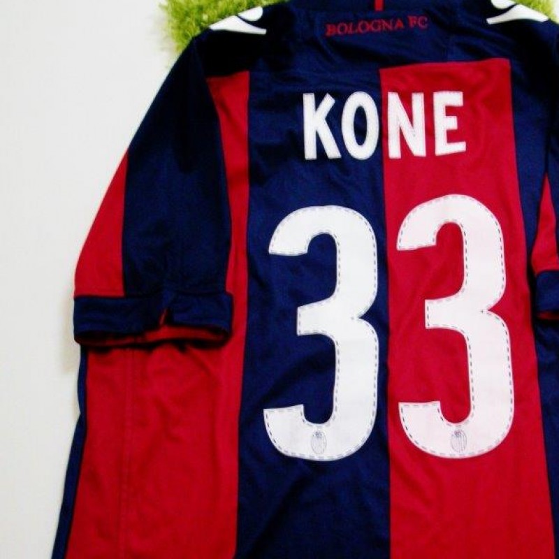 Bologna match issued / worn shirt, Kone, Bologna-Livorno, Serie A 2013/2014