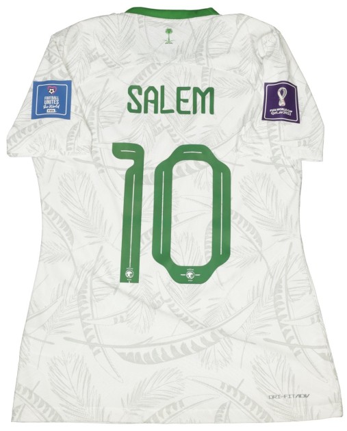 Salem's Match-Issued Shirt, Saudi Arabia vs Mexico WC 2022