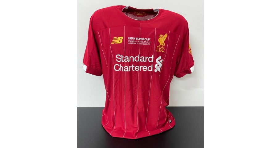 Henderson's Official Liverpool Signed Shirt, UEFA Super Cup 2019
