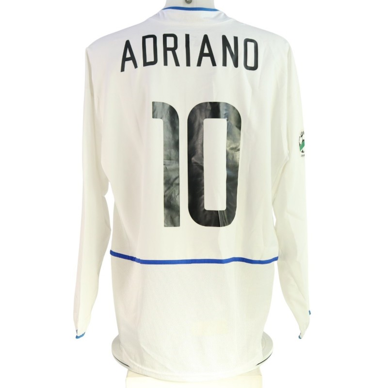 Adriano's Inter Match-Issued Shirt, Serie A 2002/03