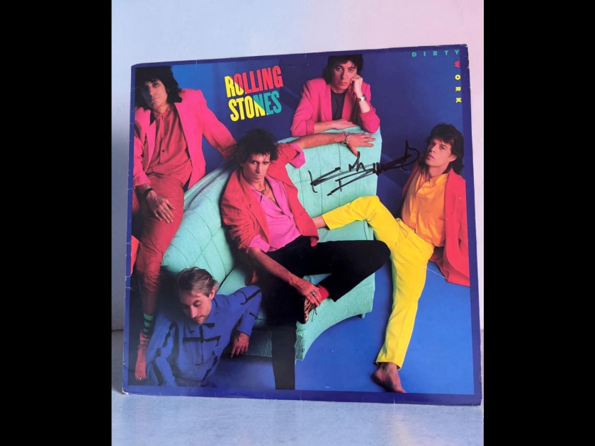 Keith Richards of The Rolling Stones Signed Vinyl LP